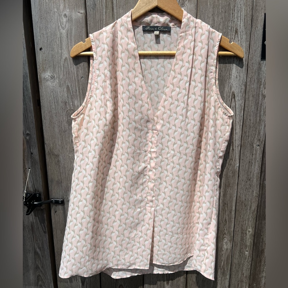 Rose & Olive Blush Pink Summer Blouse